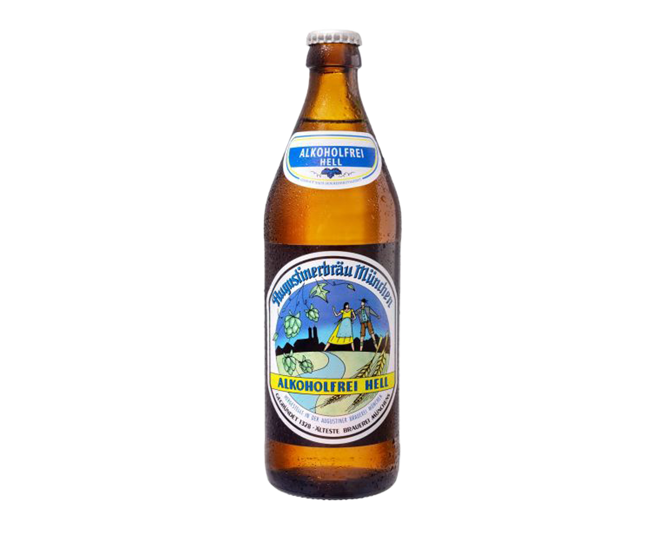 Augustiner Lagerbier hell  alk. frei 20x 0,5 L, 0,5 % alc Vol (Kiste)