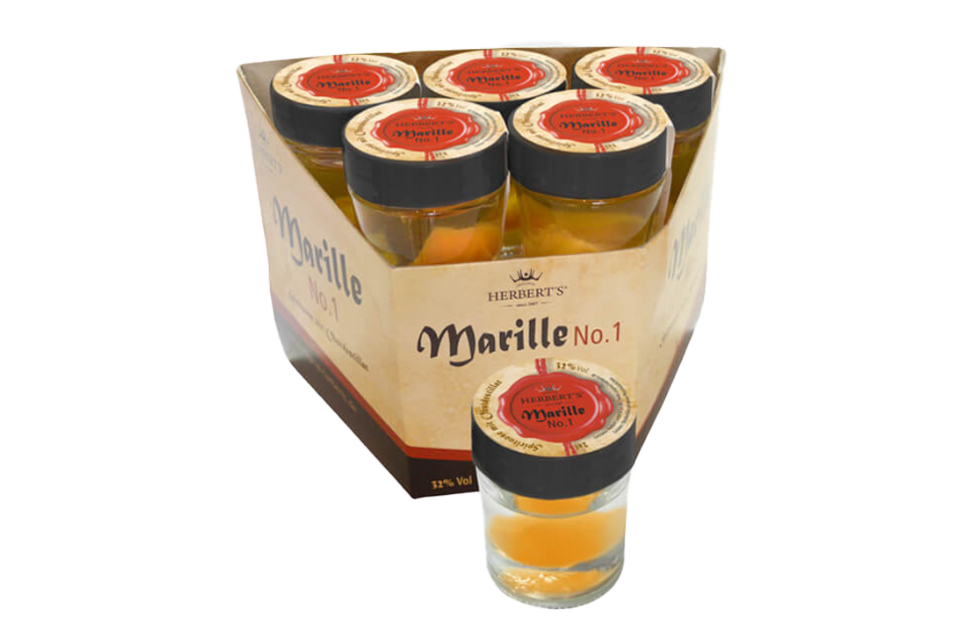 Original Herbert's Marille No1 32% Vol. Alc. 0,02L