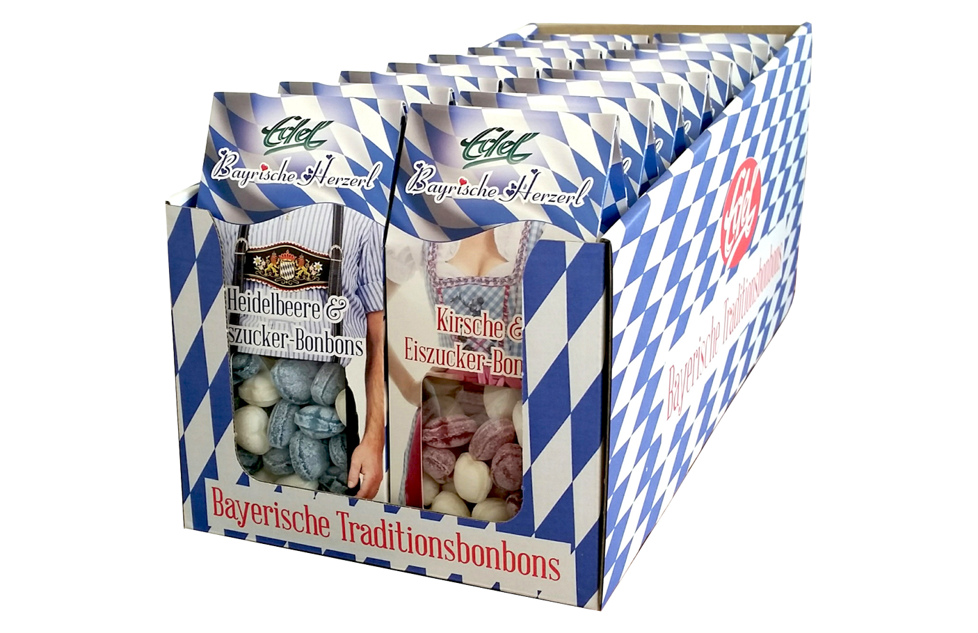 Edel Bayrische Herzerl Sort. Bonbons (2-fach sortiert)