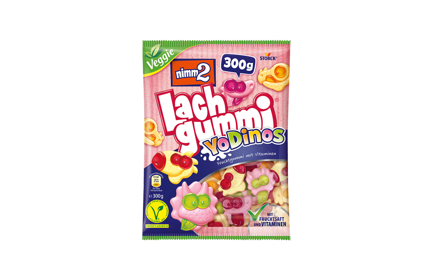 nimm2 Lachgummi YoDinos 300g - Storck