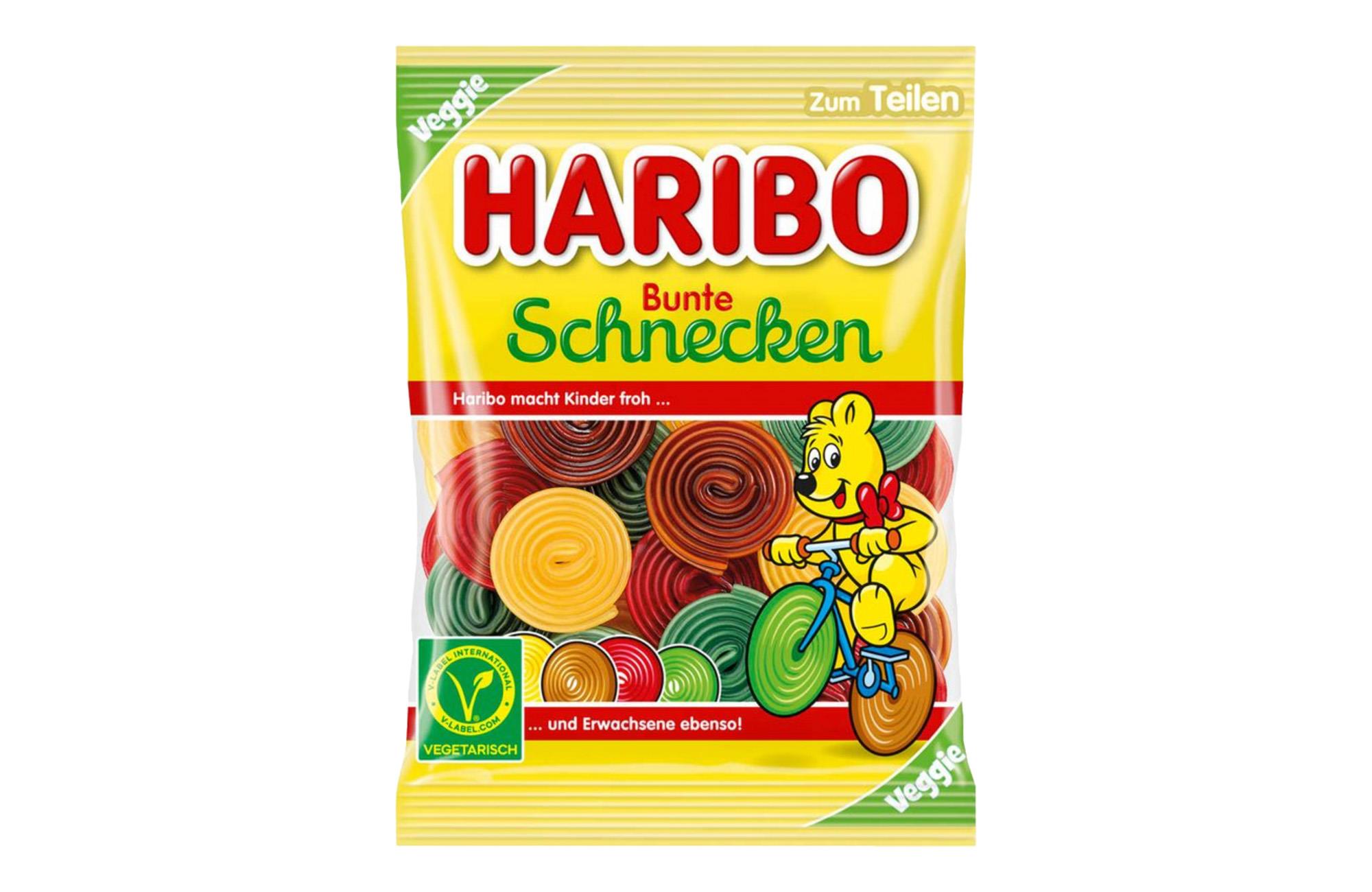 Haribo Bunte Schnecken VEGGIE 160G Beutel