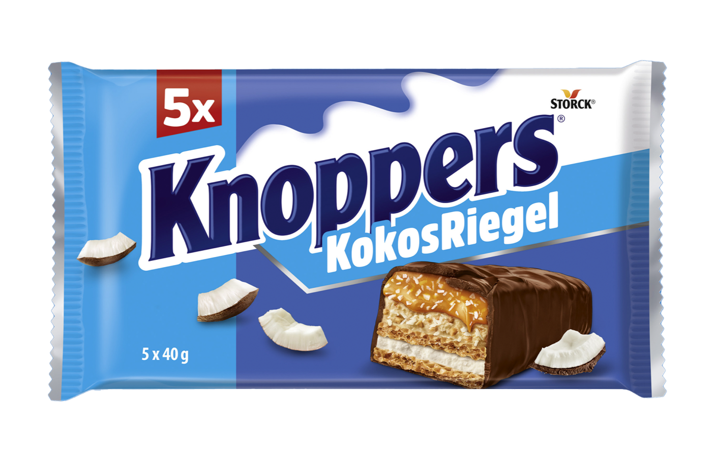 Knoppers Kokosriegel 5er (5x40g)- Storck
