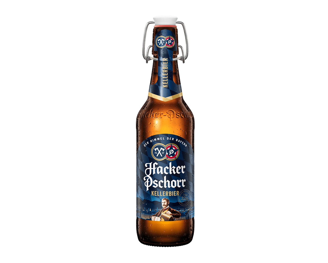 Hacker Pschorr Kellerbier 20x0,5 L (Bügelver.), 5,5 % alc Vol (Kiste)