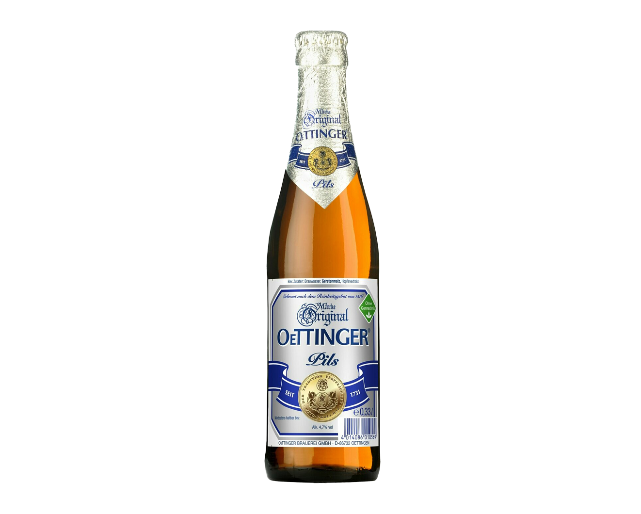Öttinger Pils 20x0,5 L, 4,7 % alc Vol (Kiste)