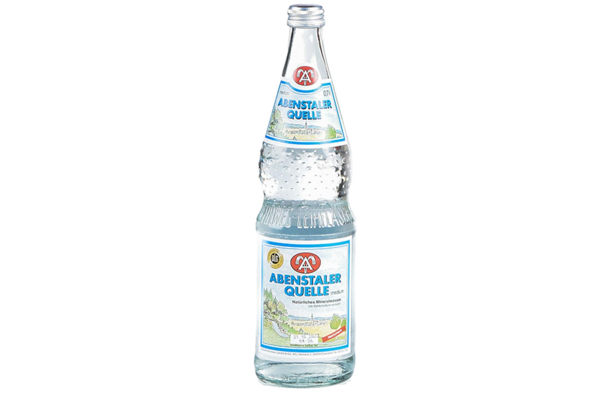 Abenstaler Quelle blau, medium 12x0,7 L Glas (Kiste)