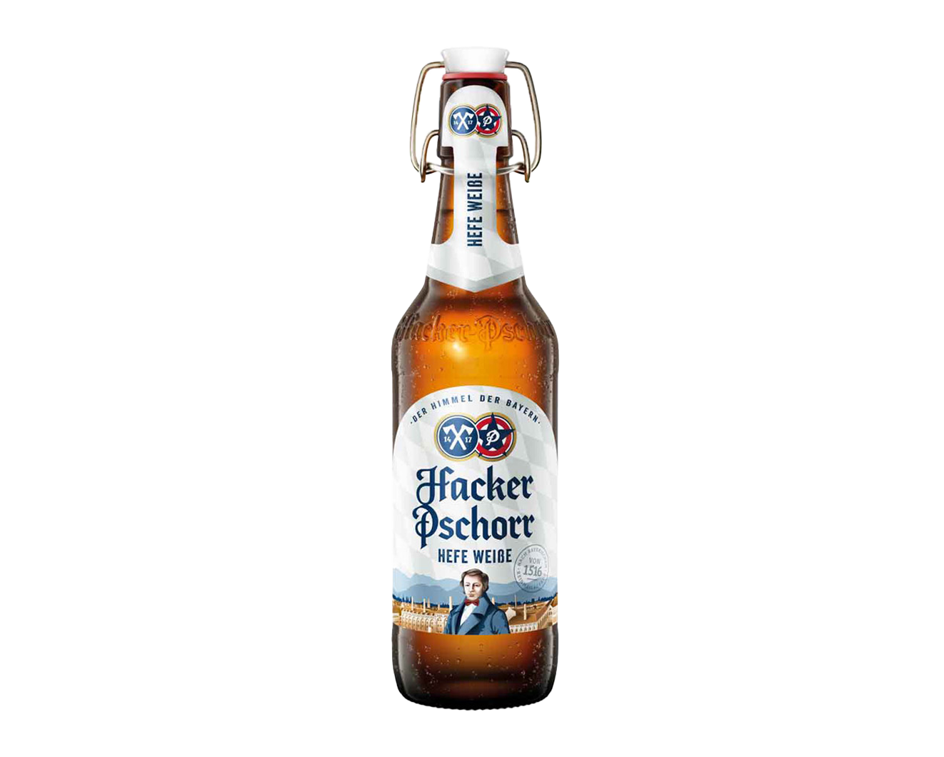 Hacker Pschorr Hefe Weisse20x0,5 L (Bügelver.), 5,5 % alc Vol (Kiste)