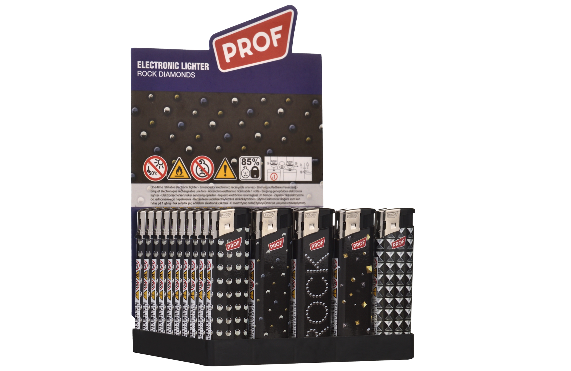 PROF ROCK DIAMONDS ELECT LIGHTER DL50