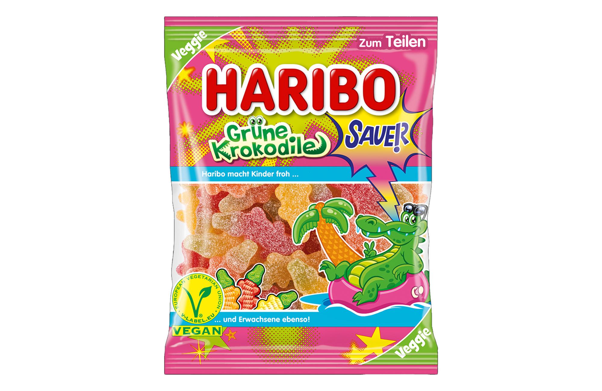 Haribo Grüne Krokodile VEGAN 175G Beutel