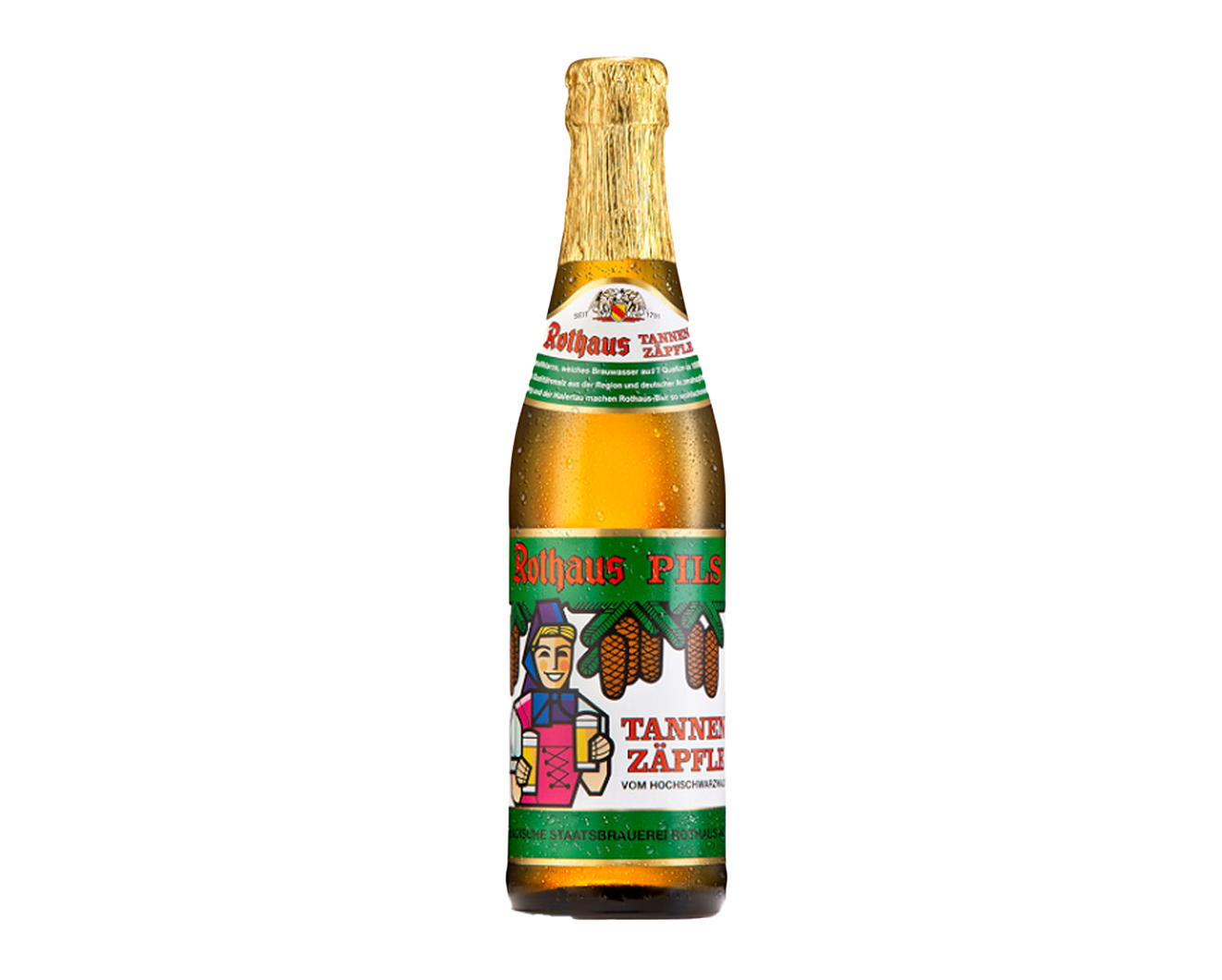 Rothaus Pils Tannenzäpfle  24x0,33 L, 5,1 % alc Vol (Kiste)