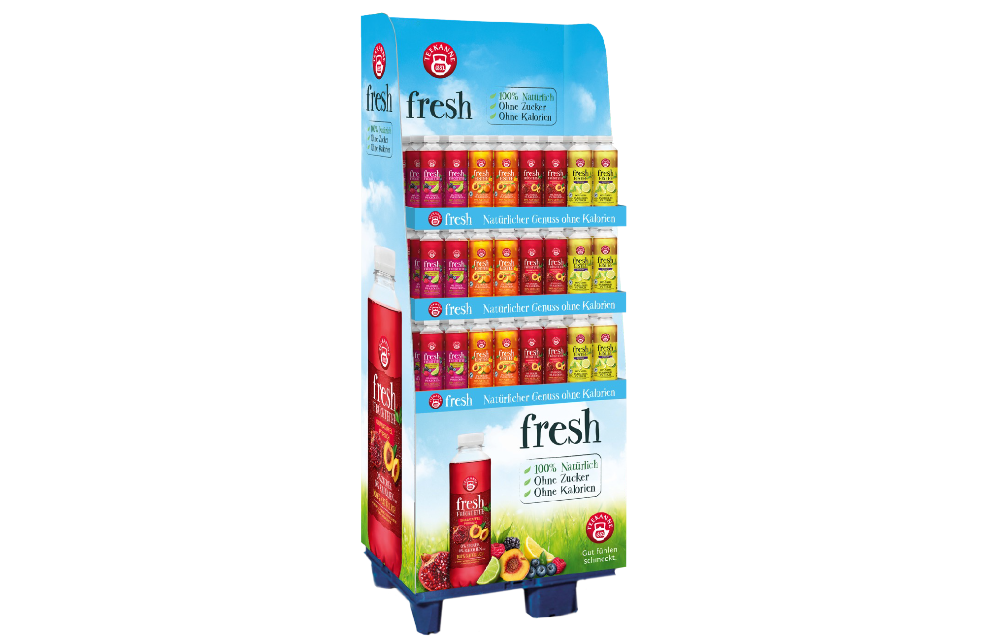 Teekanne Fresh 144er a´500ml Display zzgl. Pfand