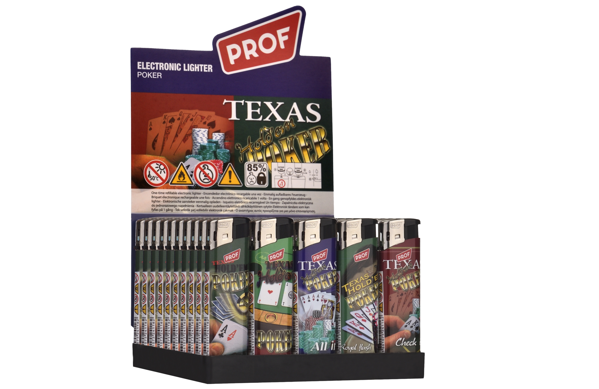 PROF POKER ELECT LIGHTER DL50