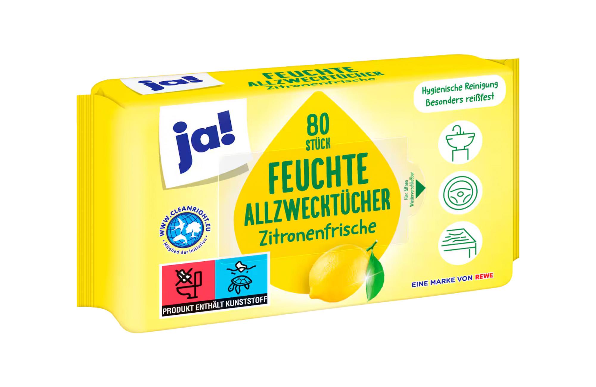 JA! Allzwecktücher Citrus 80Stk. Packung
