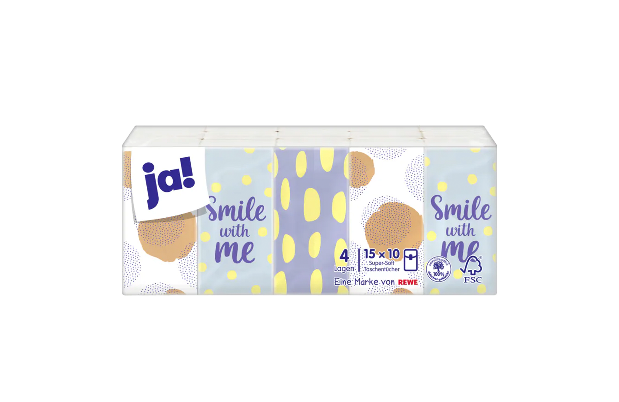 JA! Taschentücher 4 LG 15x10St.
