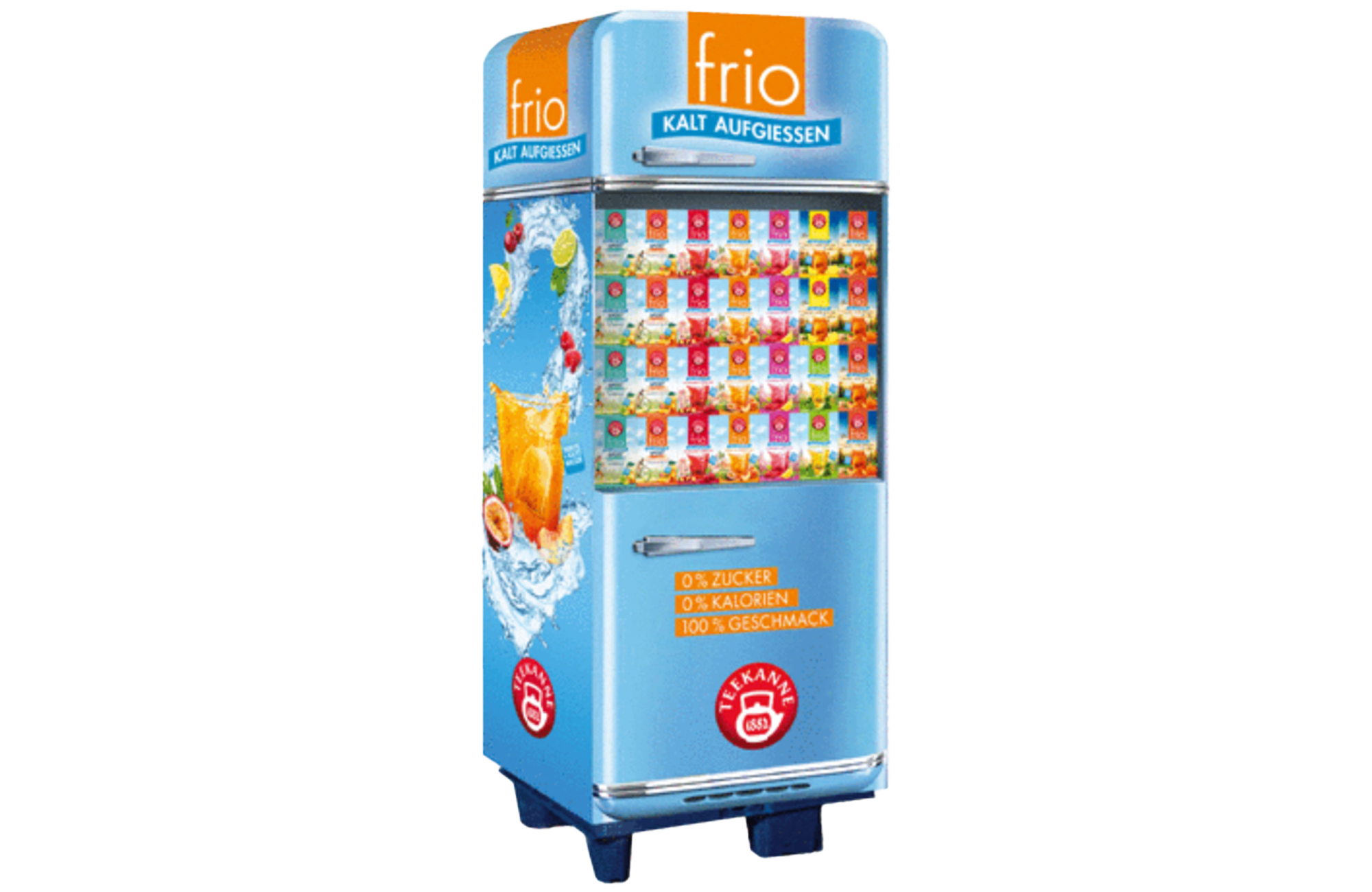 Teekanne Frio 190tlg. (im "Kühlschrank Display") 5fach