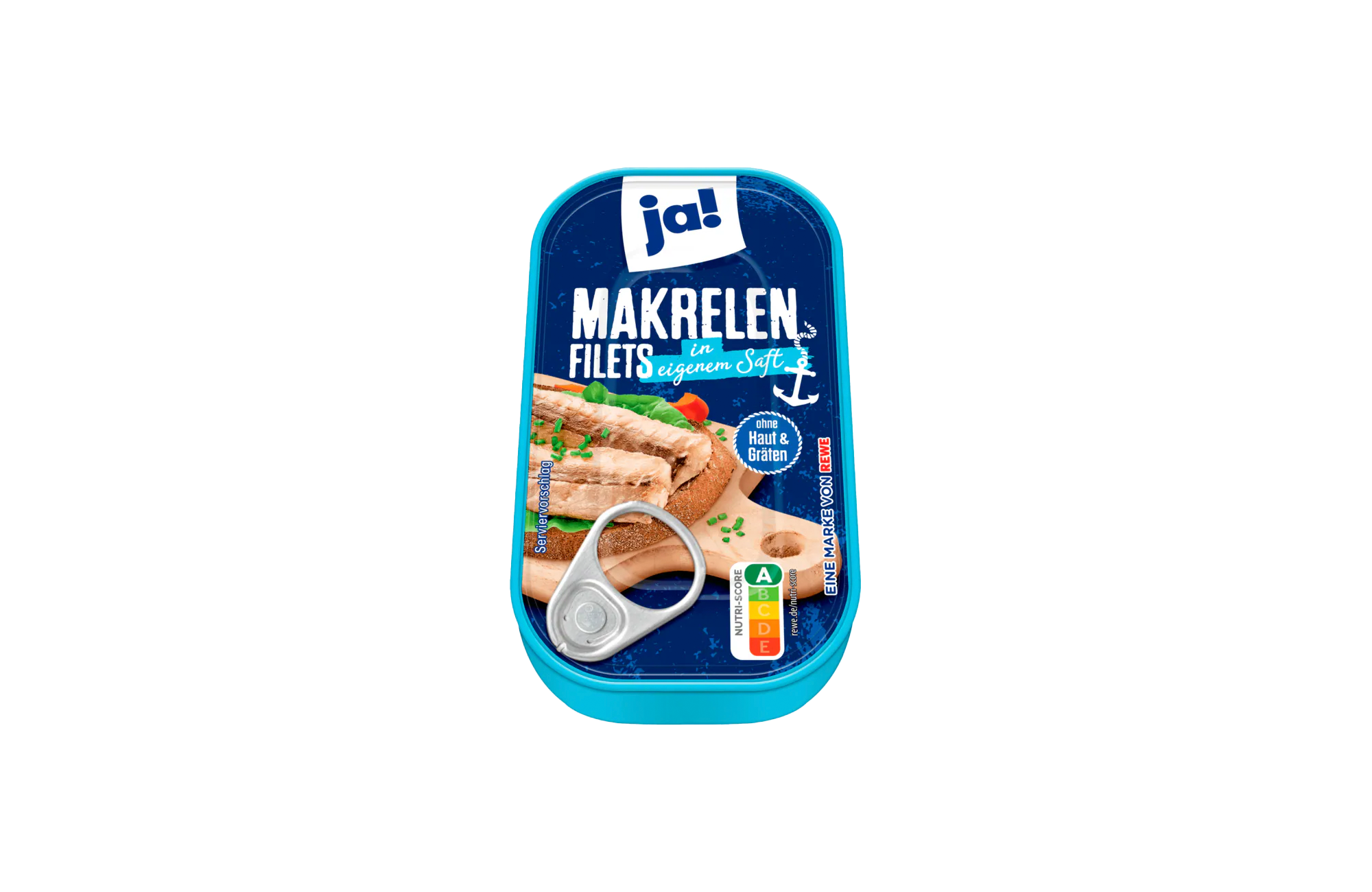 ja! Makrelen-Filets im eigenen Saft 125g