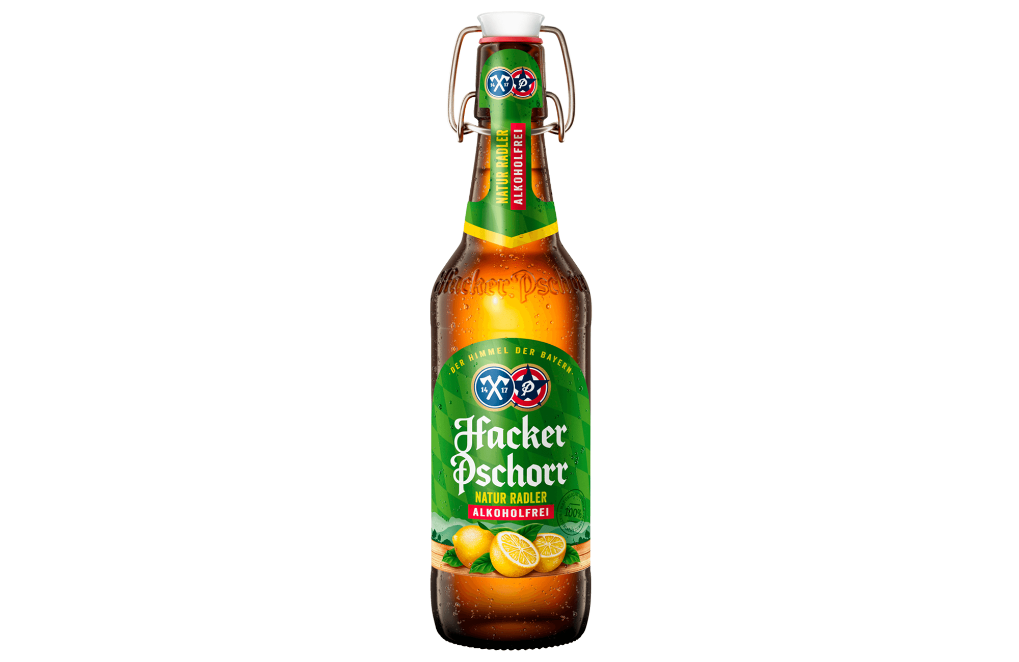 Hacker Pschorr Radler alk.frei  20x0,5 L (Bügelver.), 0,5 % alc Vol (Kiste)