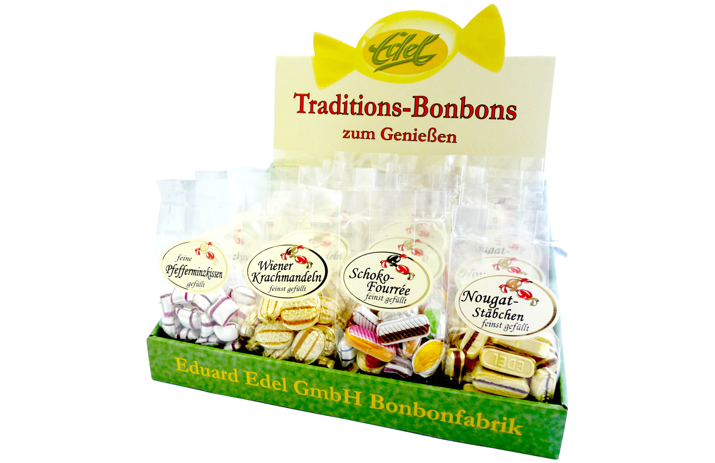 Edel Seidenglanz Sort. Bonbons (4-fach sortiert)