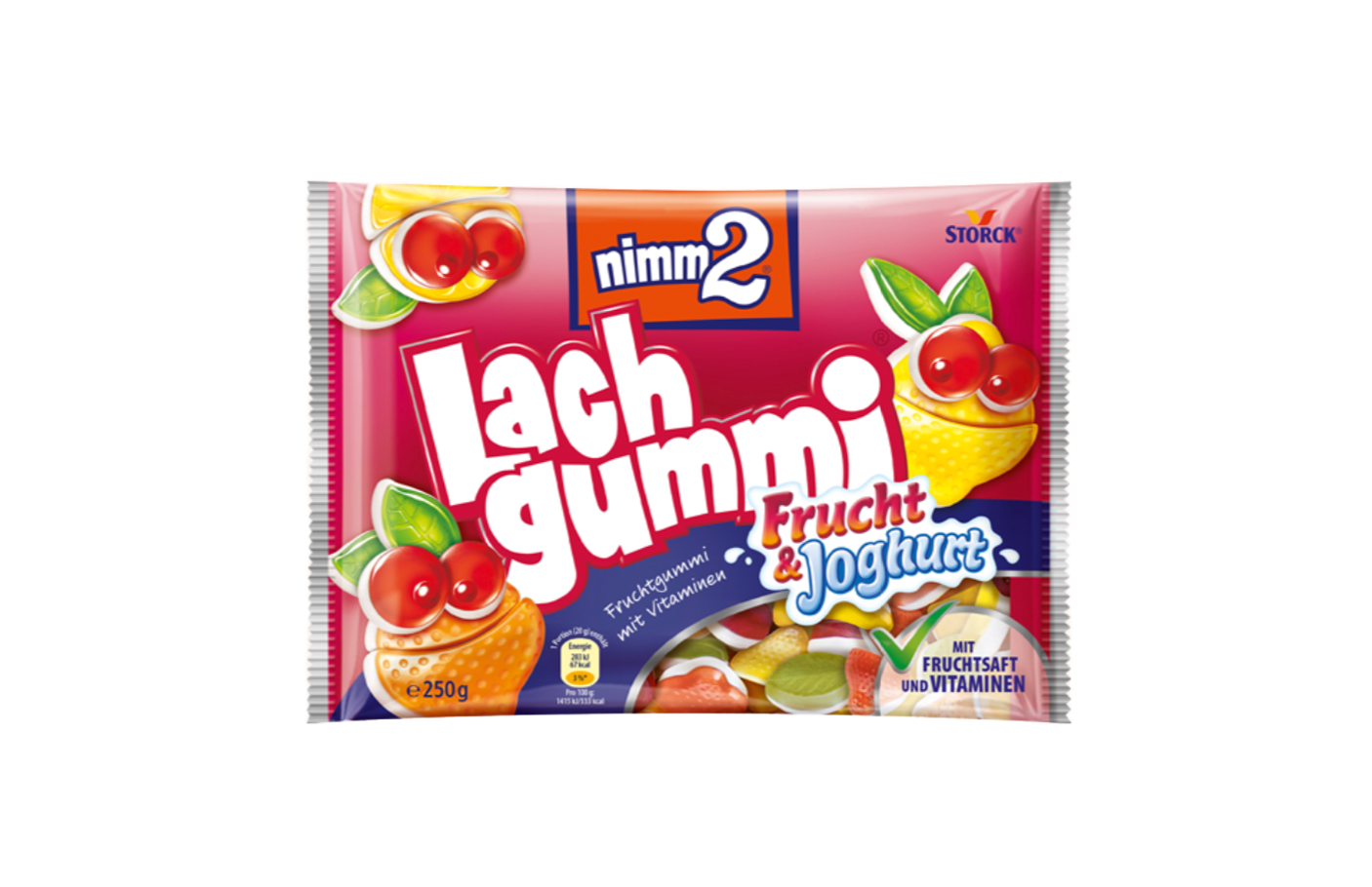 nimm2 Lachgummi Frucht & Joghurt 250g - Storck