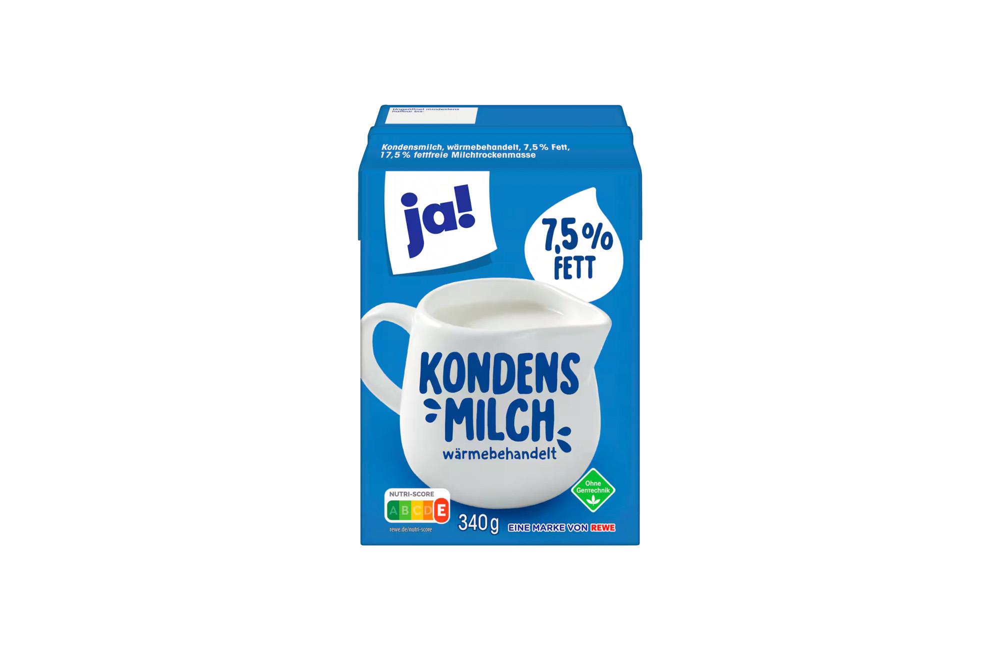 JA! Kondensmilch 7,5% 340g Packung
