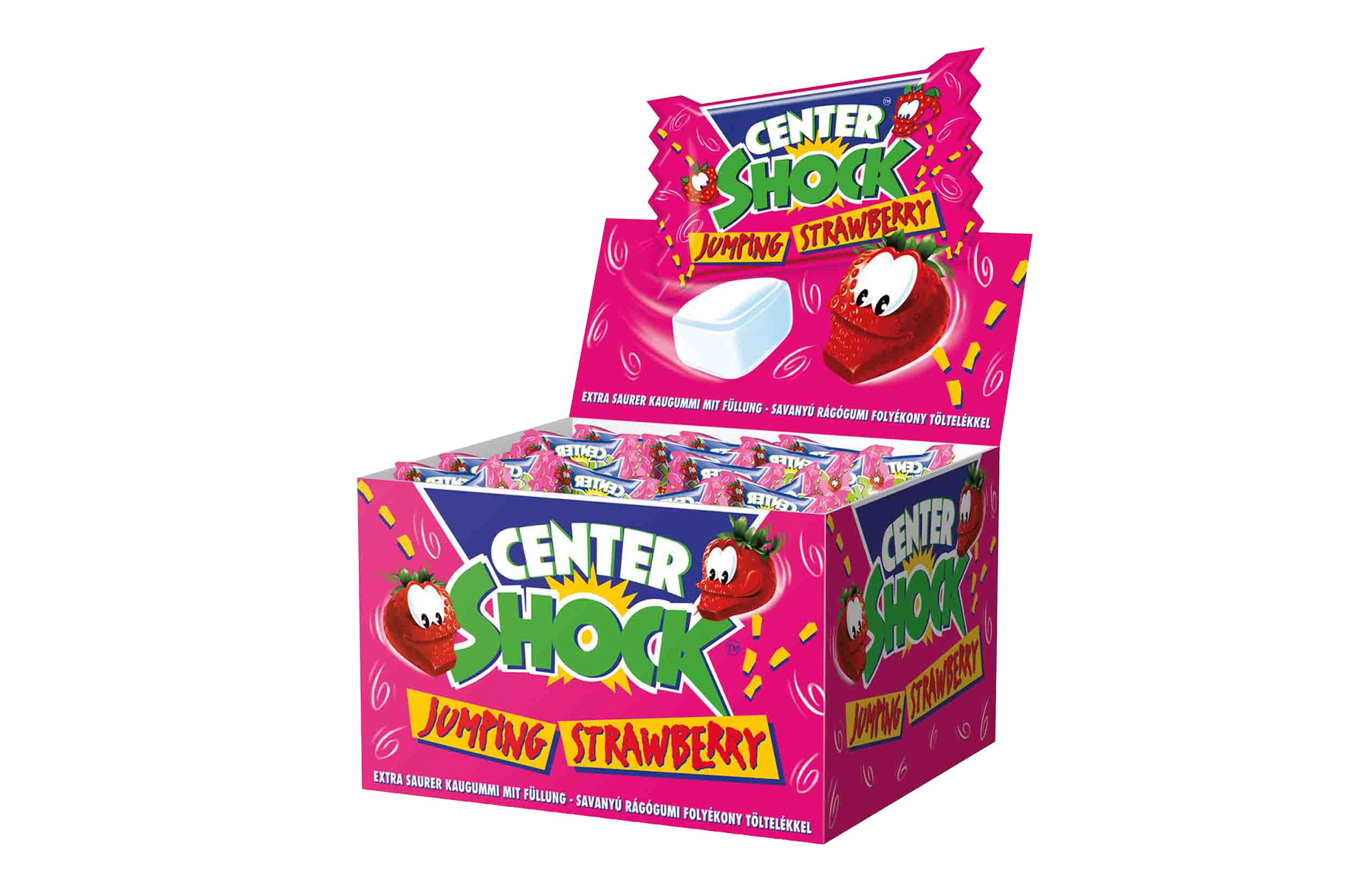 Center Shock Jumping Strawberry ca. 4g 100er Showbox