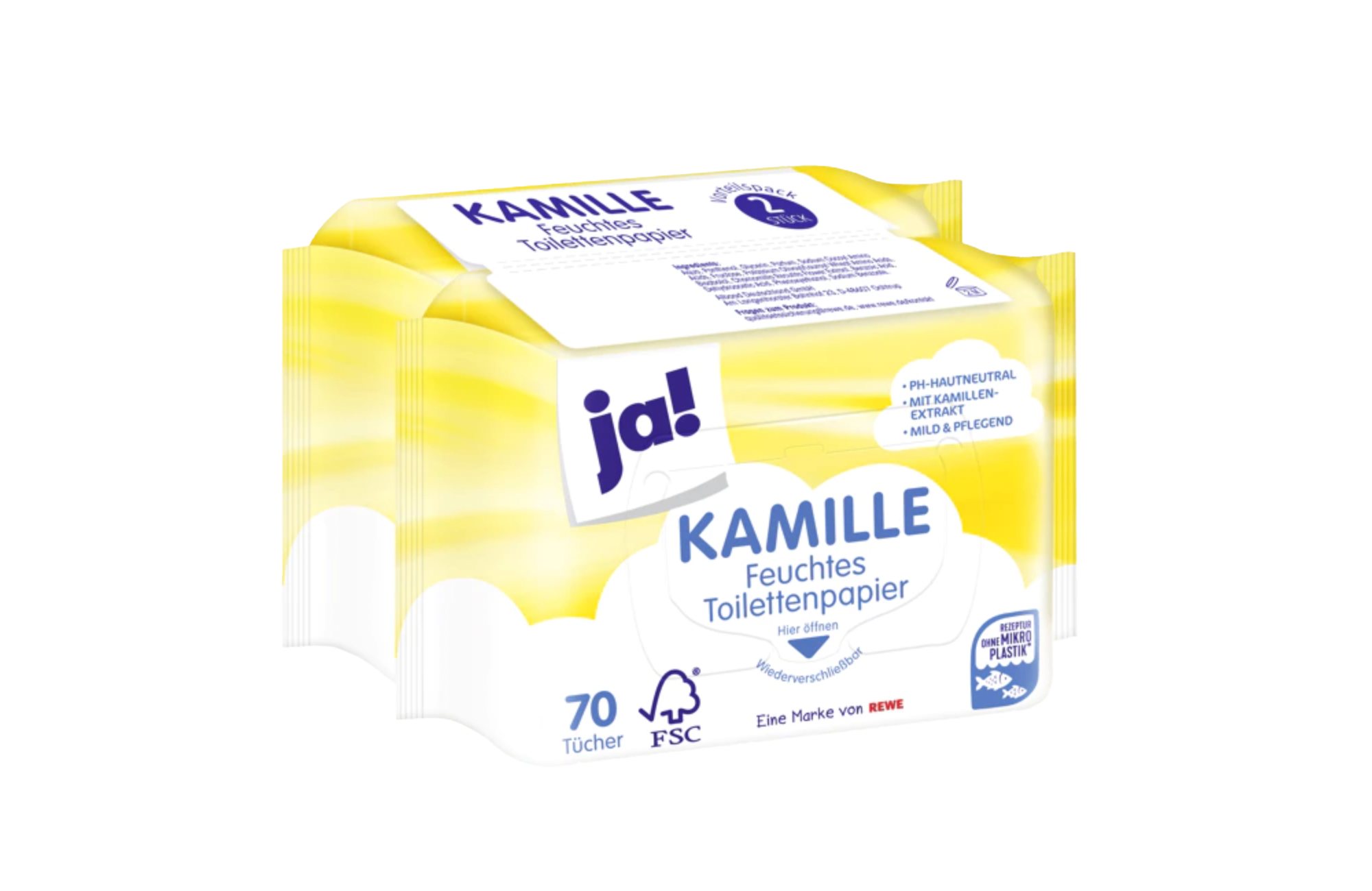 JA! Toillettenpapier Freucht Kamille2x70BL