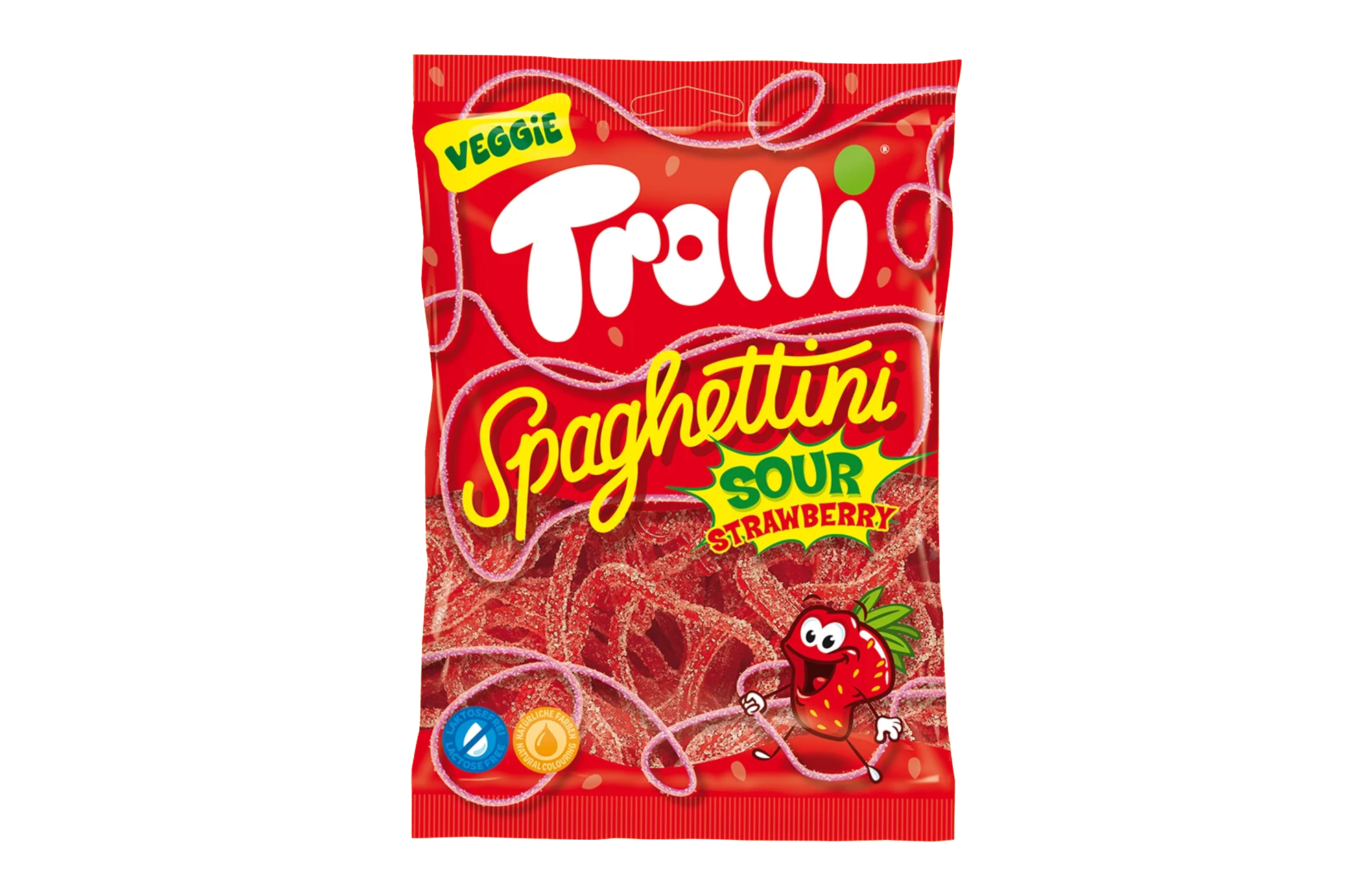 Trolli Spaghettini Erdbeer sauer 100g- 190035