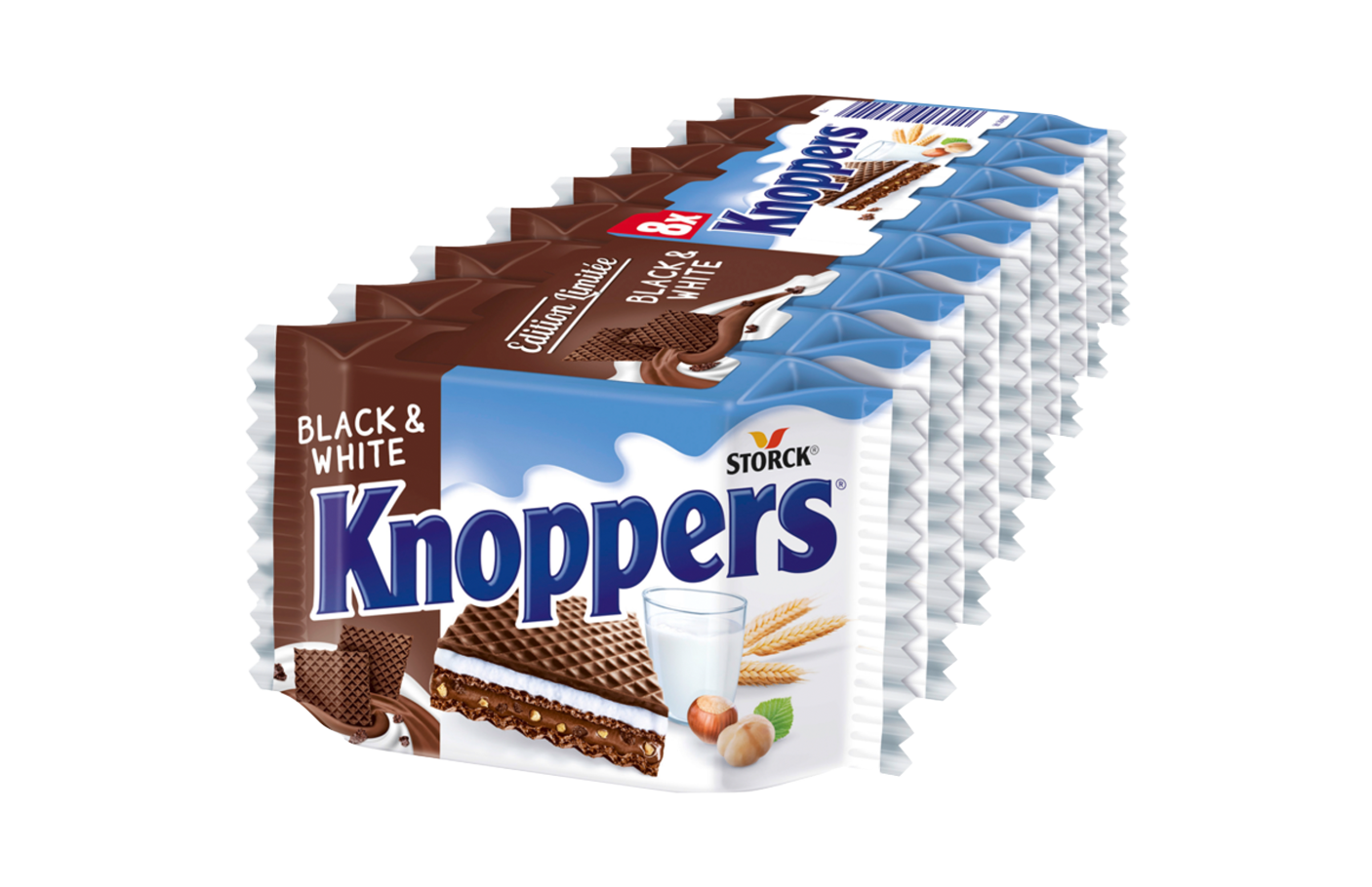 Knoppers Black & White 8er (8x25g) - Storck