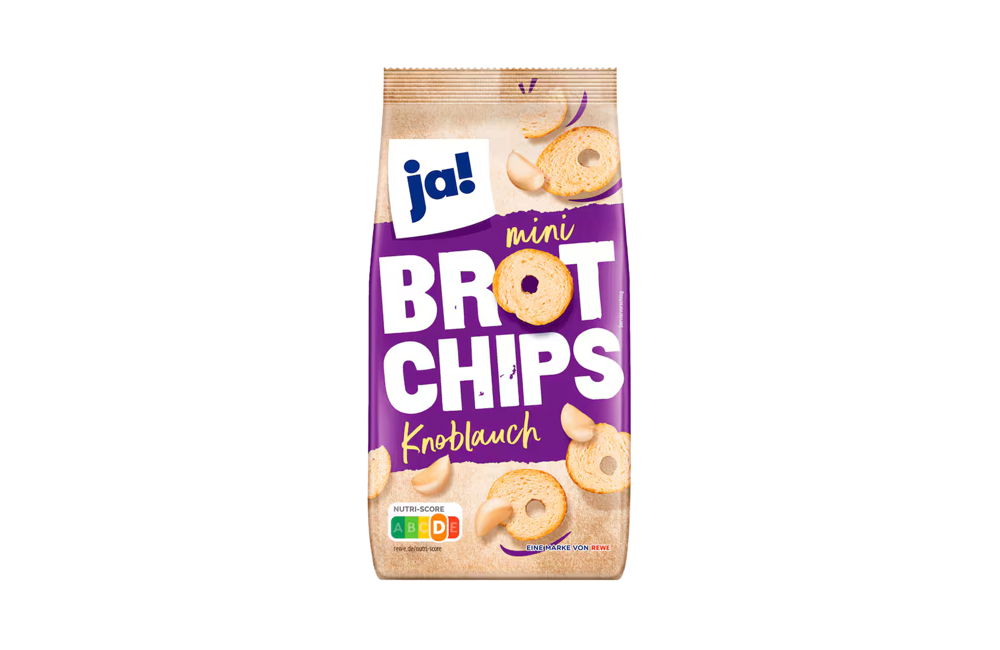 ja! Mini Brotchips Knoblauch 250g