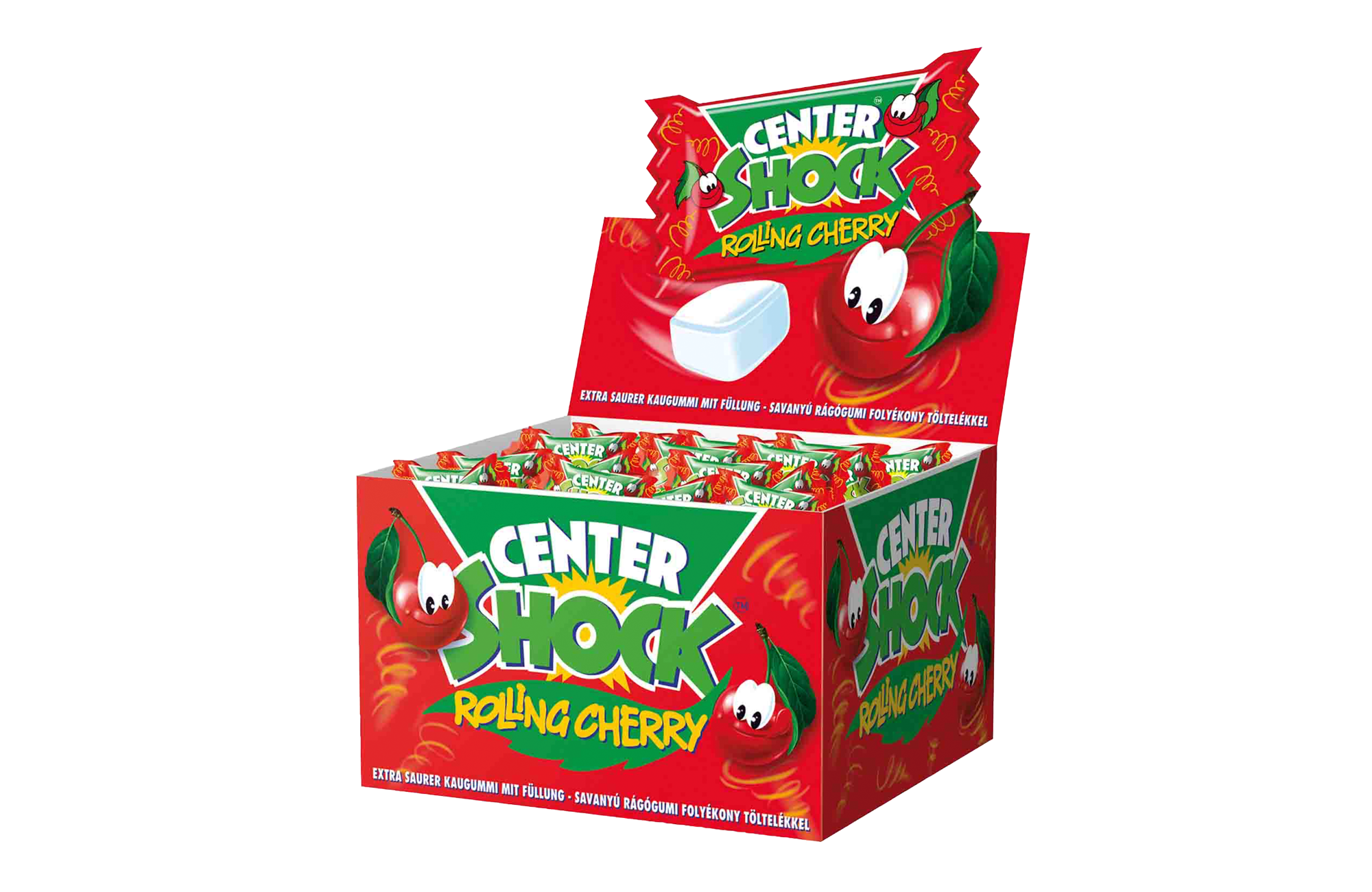 Center Shock Rolling Cherry ca. 4g 100er Showbox