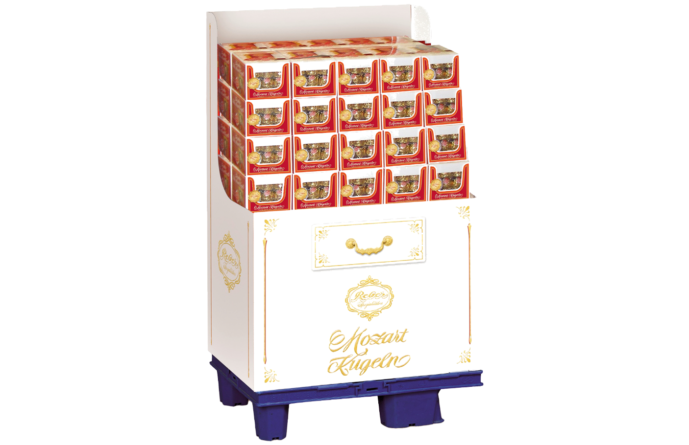 Reber Mozart Kugeln 45er Aufsteller (20g/ Kugel) - 40er Display