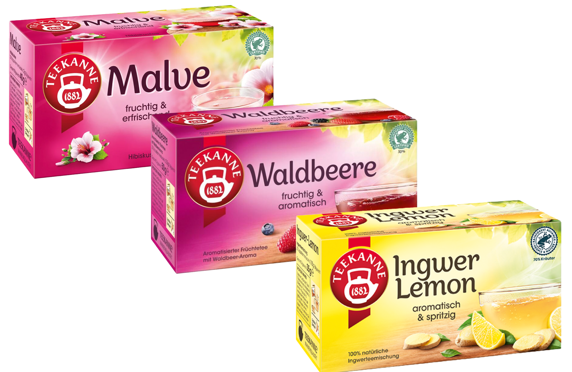 Teekanne Natur-Kräuter-Früchte Tee Sortimentskarton (18 Pack)
