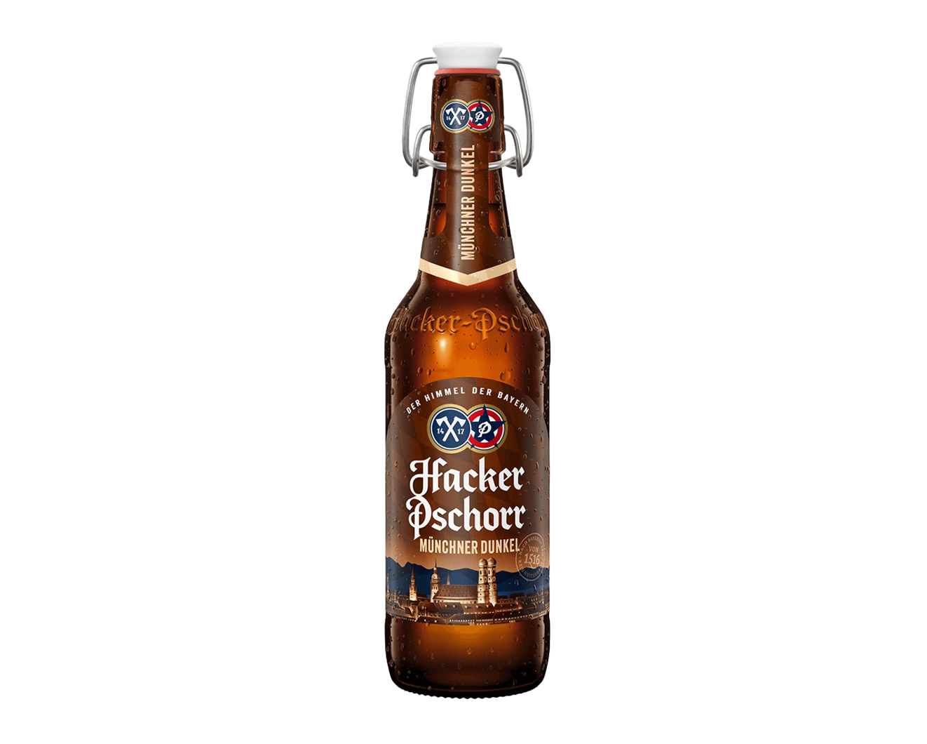 Hacker Pschorr dunkel 20x0,5 L (Bügelver.), 5 % alc Vol (Kiste)